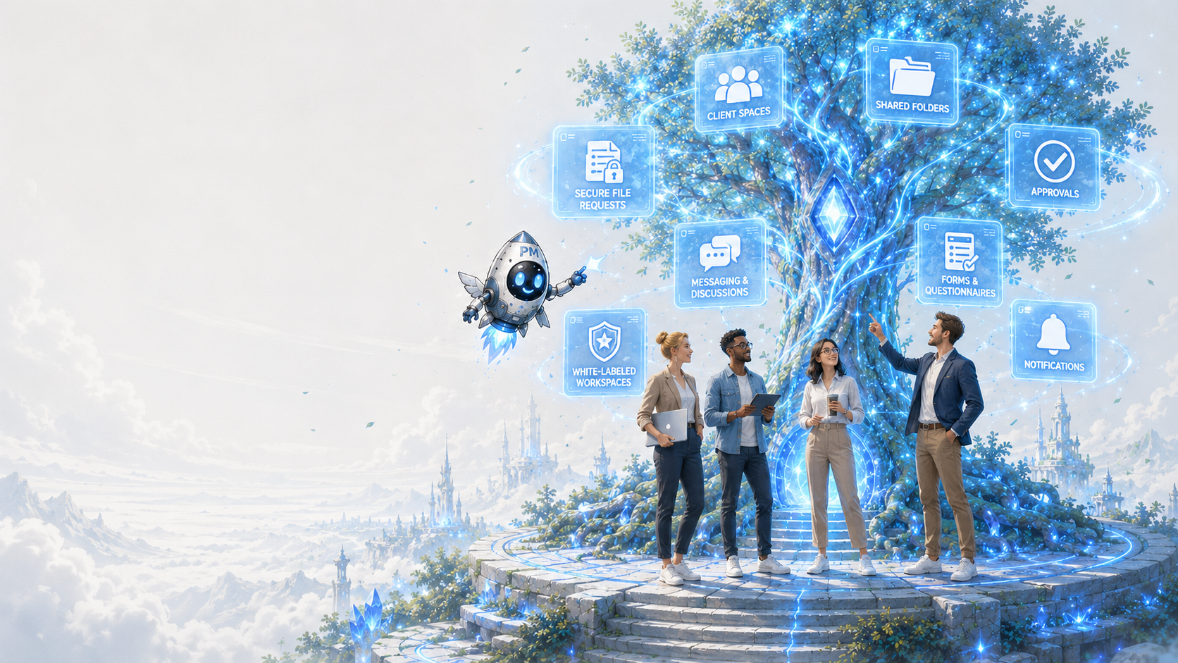 Mage Shares for agencies — white-label client portal